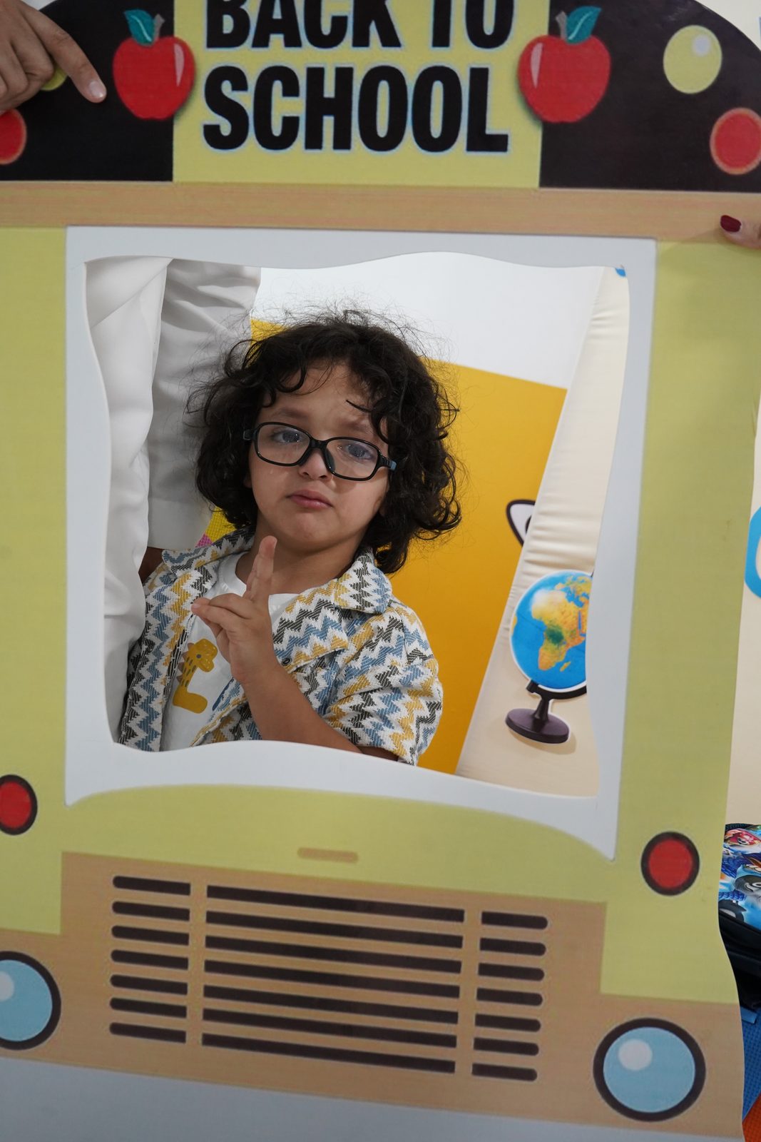 Child at the Back to School photo frame